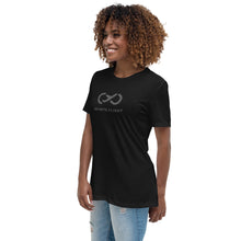 Load image into Gallery viewer, Infinite Flight Women&#39;s Dark Mode Tee with Word Mark
